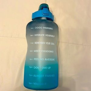 Motivational water bottle 128oz.